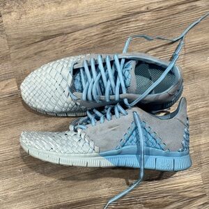 Nike Free Inneva Woven Men’s Sneakers Light Blue Size 8.5